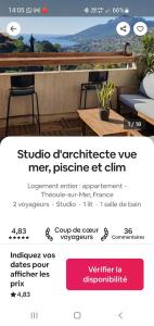 Appartements Architect-s studio with pool, sea view and AC : photos des chambres
