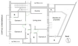 Appartamento con 3 Camere da Letto