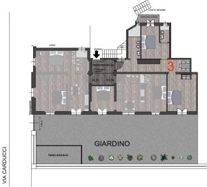 C3 Top Class Apartment, 2 camere da letto, 2 bagni, giardino distante 15 minuti a piedi da Fontana di Trevi
