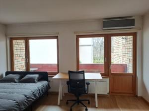 Cozy apartment - 100m beach, AC, workstation, balcony, backyard, self check-in, yoga mat