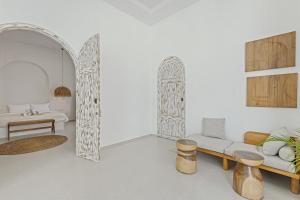 Chic All-White Villa with Pool and Fire Pit