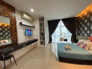 Cozy Studio Twin Galaxy WiFi Netflix 1-4Pax