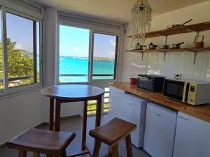 F1 vue mer, accès plage, en centre-ville - Bas du Fort