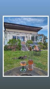 Ferienhaus am See mit Ruderboot