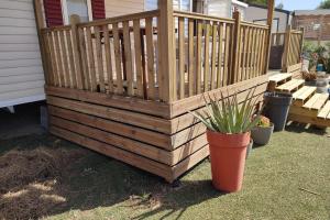 Maisons de vacances Comfortable 2-bedroom mobile home : photos des chambres