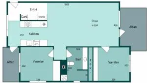 3 rooms flat 350m station 25 min from CPH Center - Birkerød