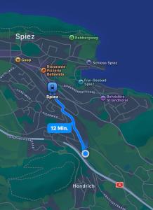 Studio with lake and mountain view