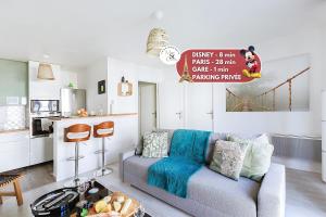 Appartements L-Eden - City Center - DISNEY 8 min, PARIS 28 min - GARE 1 min - PARKING - Free WIFI : photos des chambres