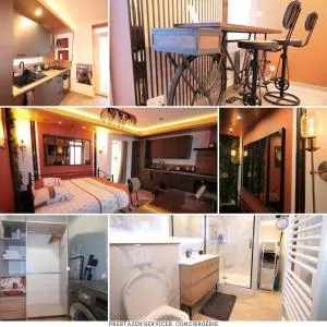 Luxury Studio, Rez de chaussée, Parking privé vidéo surveillance, Canapé haute qualité convertible couchage 2 personnes, Centre Ville proche, Restaurant, boulangerie 2 minutes à pied, Terrasse - 800mètre carré de terrain - Géré par Presta-Zen'Services - Manheulles