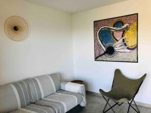 Appartements T2 Farinole vue mer golfe de St Florent plage a pied : photos des chambres
