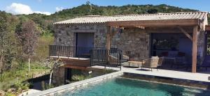 Maisons de vacances Casa PETRA, typique en pierres au coeur du maquis, 2 pers, Piscine : photos des chambres