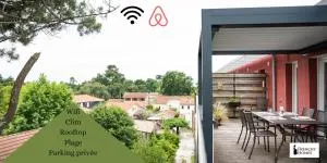 Andernos en rooftop plage et rue pietonne - لانتون