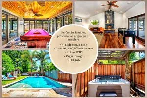 Luxury Wine Country Cigar Lounge King Suite BBQ - Mark West Springs