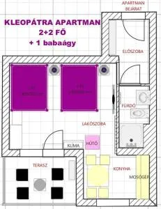 KLEOPÁTRA Apartman - Kaszakútdůlő