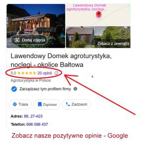 Lawendowy Domek agroturystyka, noclegi - okolice Bałtowa