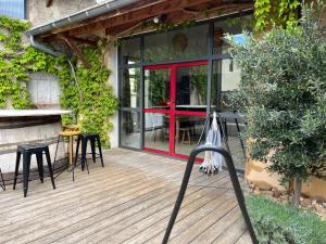 Maisons de vacances Le vermeil - demeure de charme avec spa - Borne de recharge electrique : photos des chambres