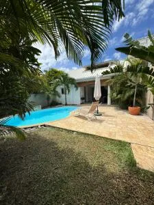Villa Bourbon Jardin tropical, Piscine et vue Mer - Filaos