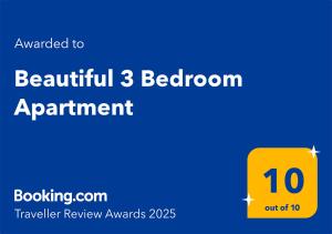 RJs - Beautiful 3 Bedroom Apartment
