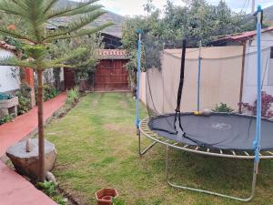 The yellow house in the valley