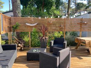 Charmant mobil home camping Les Embruns
