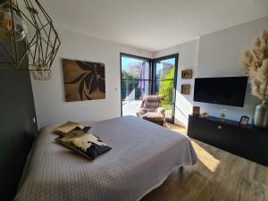 Maisons de vacances L-Oasis de Coulaines - Elegance & piscine : photos des chambres