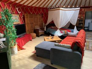 Tentes de luxe yourte de luxe contemporaine : photos des chambres