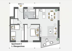 Urban-Apartmenthaus zwischen Berg und See