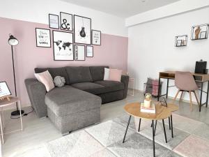 Wanderlust Home Pink, Rasnov Apt for 4, Wifi and Free Parking