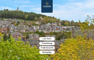 Friary Townhouse - INVOICE and REDUCED PRICE only via SUNRISE SHORT LETS DUNDEE, 5 Double Bedrooms, 4 Bathrooms, GYM, GAMES, GARDEN, Fully Equipped, Free Parking, Central Location, Contractors Favourite and ONLY 10 Mins to STANNERGATE Ports