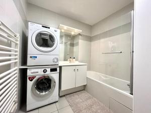 Appartements T2 cosy avec parking - Goupama Stadium LDLC Arena : Appartement 1 Chambre avec Jardin