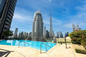 Trendy 1BR Dubai Dream with full BurjViews Above Dubai Mall