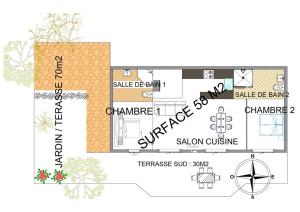 charmant appartement calme à 400 m de la plage