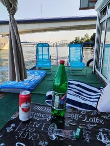 A raft on the Sava river