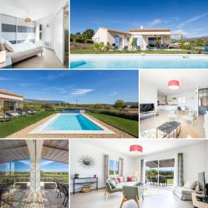 Maisons de vacances Villa Piscine Chauffee, 5min du village et Climatisation : photos des chambres