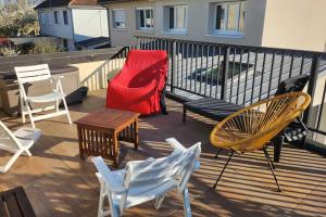 Maisons de vacances Family house of 92 m2 with terrace - Cabourg : photos des chambres