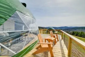 Barrel Hot Tub at The Eagle Tent in Franklin! - Franklin