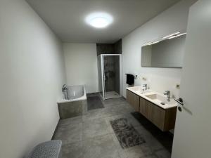 House with garden, fireplace and hot tub