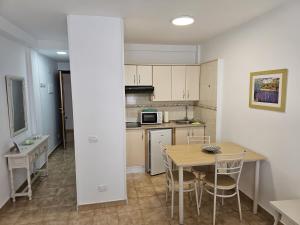 Near the beach bus Playa Jardín