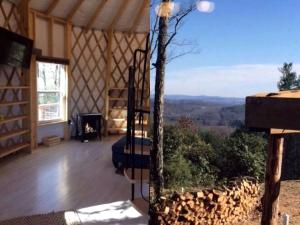 Spacious Yurt with Hot Tub for the Ideal Blue Ridge Parkway Getaway