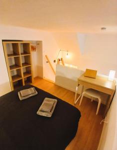 Appartements studio en mezzanine, metro et rue centrale mais calme : photos des chambres