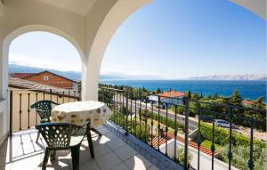 Beautiful Apartment In Novi Vinodolski With Wifi