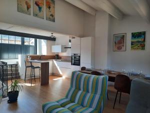 Village-heart house with a Tropezian terrace