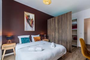 Appartements Chic & Cosy - Private Parking - Between Paris & DisneyLand - 5min TrainStation, Big Mall : photos des chambres