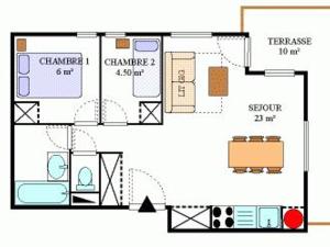 Appartement confortable à Aussois pour 6 avec terrasse - FR-1-508B-1