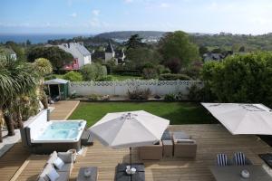 Villas maison 3 chambres vue mer spa a crozon : photos des chambres