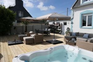 Villas maison 3 chambres vue mer spa a crozon : photos des chambres