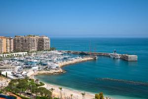 Panorama Mer et Plage Cap d Ail proche Monaco