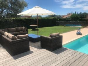 Maisons de vacances Jardin d’Uzes - Climatisee avec piscine : photos des chambres