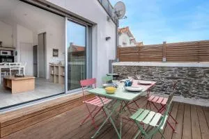 Appart dans bourg a 230m de la plage - 4 pers - 拉贝尔讷里昂雷茨