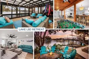 Lake LBJ Retreat - Lake Front Foosball Boat Slips - Sleeps 18 - Buchanan Dam
